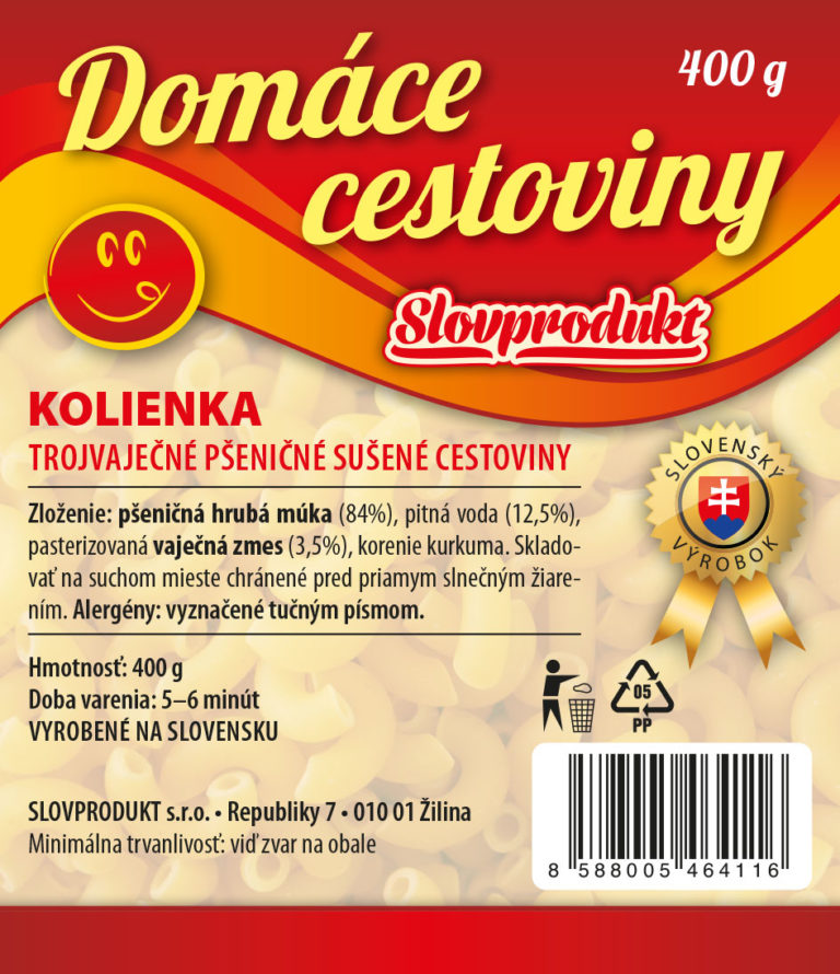 Vaječné cestoviny Kolienka